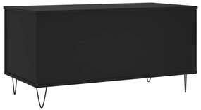 Fekete szerelt fa dohányzóasztal 90x44,5x45 cm
