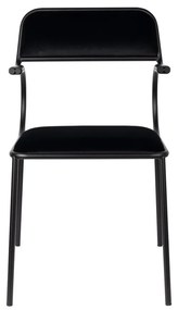 Fekete étkezőszék szett 2 db-os Alba – Zuiver