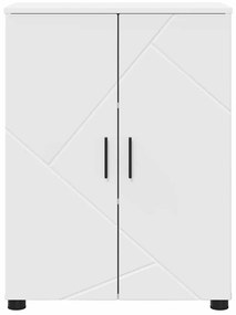 Fürdőszoba Székény polcokkal Fehér 60 x 35 x 80 cm Faanyag