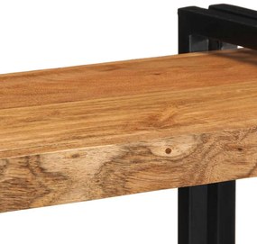 fali polc 70x33x35 cm tömör fa akácfa