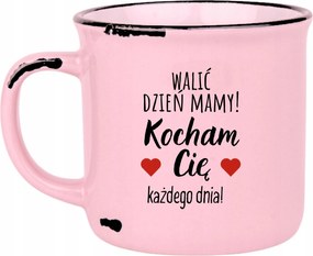 Bögre Rózsaszín Retro Ajándék Vicces Anyák Napja Dörömbölés Anyák Napja