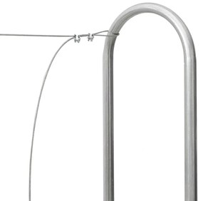 Tűzifa állvány esővédővel 100x25x150 cm Horganyzott acél