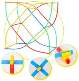 Kreatív gyerek modellező építőjáték - összerakható pálcikák - 500 darab