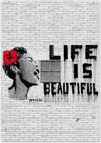 Poszterek 70x100 Banksy Life is beautiful