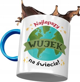 Kék bögre Bácsi bácsinak Ajándék fényképes nyomtatással