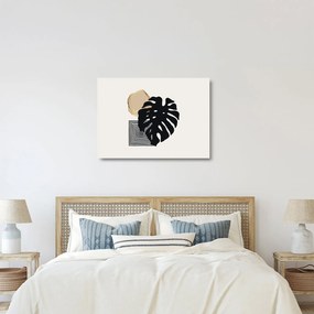 Üveg kép - Absztrakció trópusi levelekkel N⁰2 (70x50 cm)