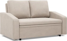 Zeus kanapé, bársony, hab töltet, döntött kartámasz, bézs