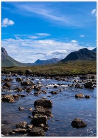 Poszterek A4 Pion Kő folyó Hegyek