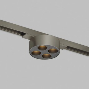 DK/EU-5772-DN Shine Track light, GRILL 3000 series, D74*H28, LED, 48V DC, 6W, RA≥90, 3000K, IP20, dark nickel color, aluminum — DK/EU-5772-DN