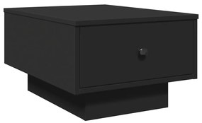 fekete szerelt fa dohányzóasztal 60 x 45 x 31 cm
