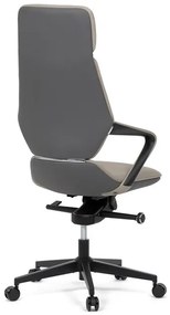 Szürke Ekobőr Irodai Főnöki Szék, Hinta Mechanikával. KA-T8426 GREY