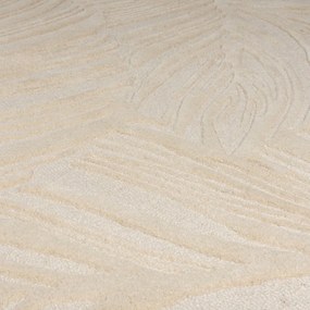 Bézs gyapjú futószőnyeg 60x230 cm Lino Leaf – Flair Rugs