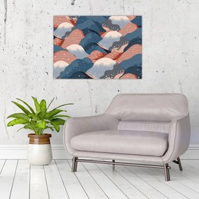 Kép - Japán hullámok (70x50 cm)