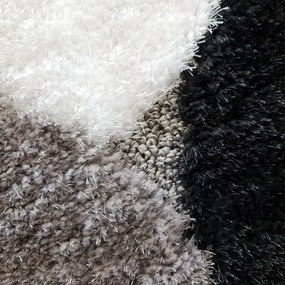 Baker prémium shaggy szőnyeg hosszú szálú fekete szürke