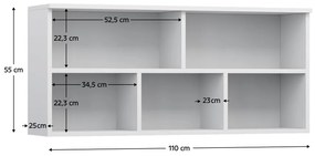 Függesztett polc Svanla (fehér) . 1116506