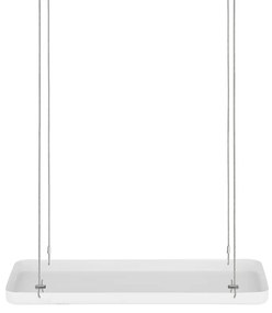 Függő dekoratív fém tálca, fehér, 38 x 15 cm
