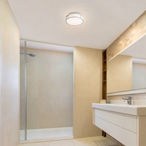 RENDL GRANDE LED 25 stropní opálové sklo/chrom 230V LED 12W IP44 3000K
