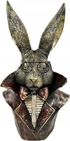 Zając félalak műanyag figura 16x11x30cm Dekorpap