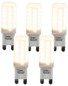 5 db G9 szabályozható LED izzó készlet 3W 280lm 2700K