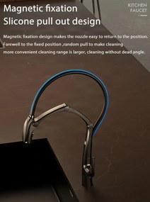 Konyhai csaptelep ELITE EDITION KSS1899 szenzorral, kihúzható zuhanyfejjel, több színváltozatban — Gunmetal szürke — Igen