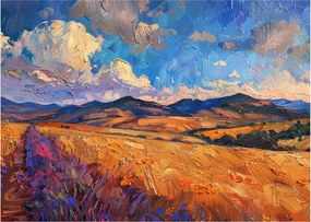 Kép - Olajfestmény tájkép (70x50 cm)