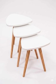 Dohányzóasztal, fehér, 45 cm – Peka452