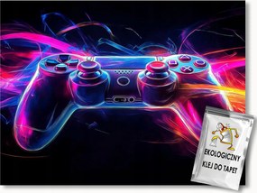 Fotótapéta Flizelina Gaming Játékos Kontroller Pad Neon Fény 416x290 ragasztó