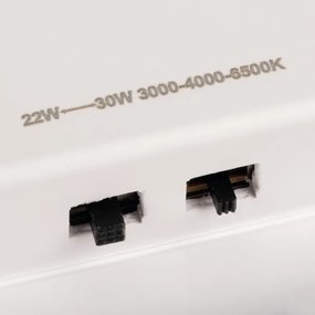 Kanlux 26439 - VARSO LED mennyezeti lámpa, 22/30 W, 230 V, 3000/4000/6500 K (választható színhőmérsékletek), átm. 33 cm, IP54