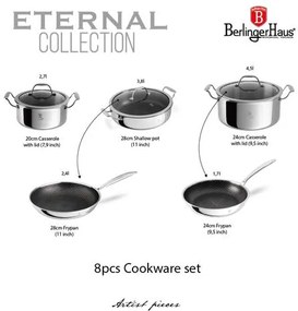 BerlingerHaus Eternal 8 részes edénykészlet Eternal Collection BH/8518