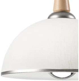 Lehúzható CHIARA csillár 1xE27/60W/230V ezüst/bükk