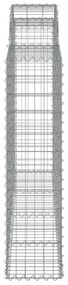 18 db íves horganyzott vas gabion kosár 200x30x120/140 cm