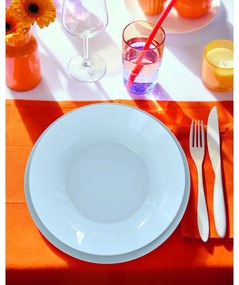 Luminarc PLUMI üveg étkészlet 18 részes 6 személyes kék