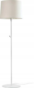 Faro Conga állólámpa, fehér/bézs, E27, magasság 153 cm, acél/textil