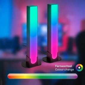 Brilo - KÉSZLET 2x LED RGBIC Dimmelhető asztali lámpa LED/12W/230V 3000-6500K Wi-Fi Tuya