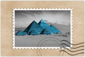 Poszterek 90x60 Kék piramisok