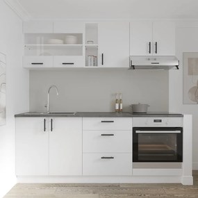 Karo V12 konyhabútor 28 mm-es Thermo munkalappal, Fehér, 200 cm