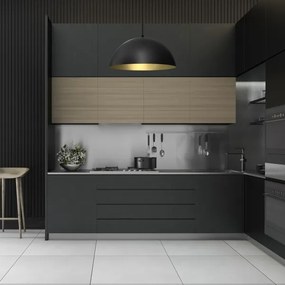 Csillár zsinóron BETA 1xE27/60W/230V á. 45 cm fekete