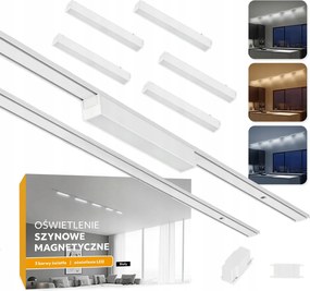 Mágneses sínvilágítás 2x Sín 1m 5x Led lámpa 5 év garancia