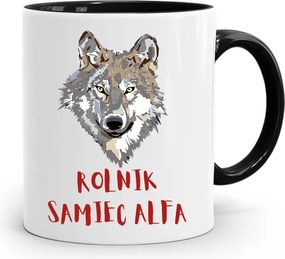 Gazdálkodó Bögre Fekete Gazdálkodó Alfa Hím fényképes nyomtatással