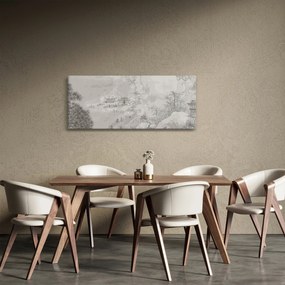 Kép - Kínai táj (120x50 cm)
