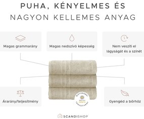 Comfort Maxi 100x200 cm krém fürdőlepedő, 100% pamut