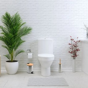 Matt ezüstszínű acél pedálos szemetes 3 l Adonis – Spirella