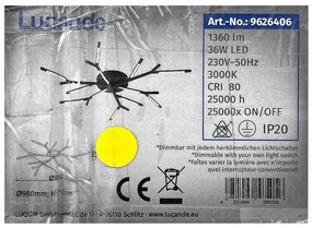 Lucande Lucande - LED Dimmelhető mennyezeti lámpa CUERNO LED/36W/230V LW1108
