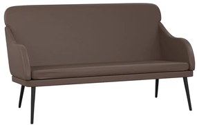 barna műbőr pad 110 x 76 x 80 cm