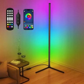 Álló Sarok lámpa Álló éjszakai Rgb Szivárvány hatás 3D Távirányító Alkalmazás