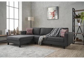 Sarokkanapé Kale Linen Balos - Antracit