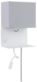 Paulmann 78913 - LED/2,5W + 1xE27/40W Fali lámpa USB-vel MERANI 230V