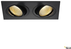 SLV NEW TRIA 1 SET 113890 Beépíthető spotlámpa 2x14W/LED 2700K 1160LM IP20