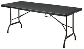 Vivid összecsukható fekete kerti asztal