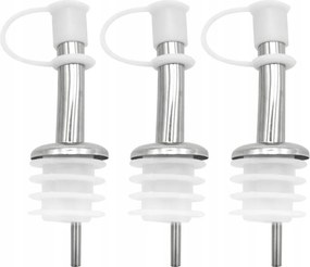 Palack Adagoló Alkohol Kiöntő Ecet Olaj Rozsdamentes Acél 3DB